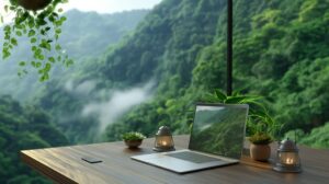 cozy home office setup with laptop 1067911 10164